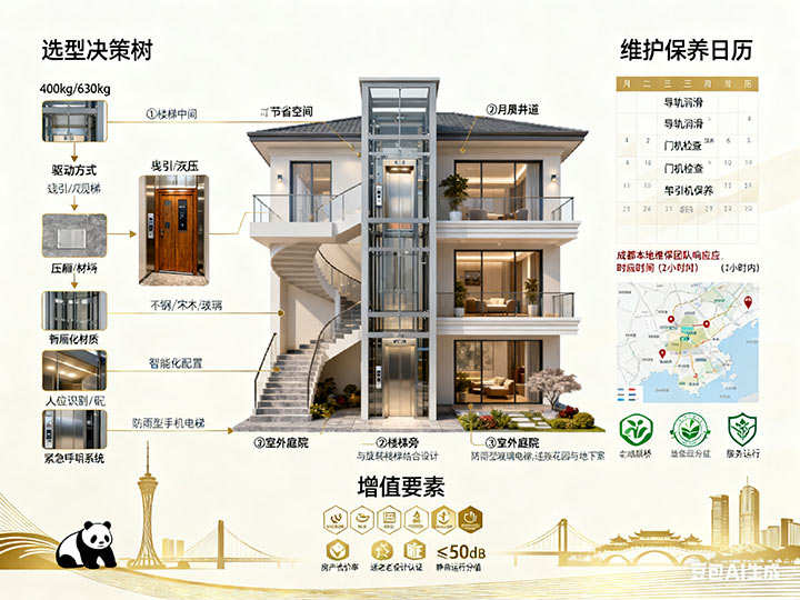 成都别墅电梯 成都别墅电梯：匠心打造垂直生活美学，赋能高端家居新体验